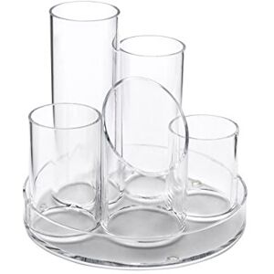 OSCO ADT5 Nádoba na tužky s 5 trubkami z čirého akrylu, Clear Acrylic OSCO ADT5 Nádoba na tužky s 5 trubkami z čirého akrylu, Clear Acrylic