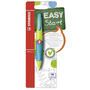 STABILO Ergonomická tužka pro praváky EASYergo 1.4 v neonově citrónově zelené/akvamarínové vč. 3 tenkých náplní stupeň tvrdosti HB STABILO Ergonomická tužka pro praváky EASYergo 1.4 v neonově citrónově zelené/akvamarínové vč. 3 tenkých náplní stupeň tvrdosti HB