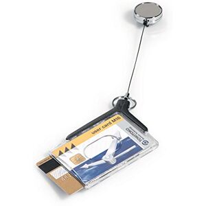 Durable Držák bezpečnostního průkazu Card Holder Deluxe Pro Duo, na 2 průkazy, 54 x 85 mm, délka pásku 80 cm, antracit, balení à 10 kusů, 830858 Durable Držák bezpečnostního průkazu Card Holder Deluxe Pro Duo, na 2 průkazy, 54 x 85 mm, délka pásku 80 cm, antracit, balení à 10 kusů, 830858