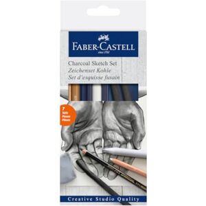 Faber-Castell 114002 Sada uhlíků Sketch Zlatá faber, 7dílná Faber-Castell 114002 Sada uhlíků Sketch Zlatá faber, 7dílná