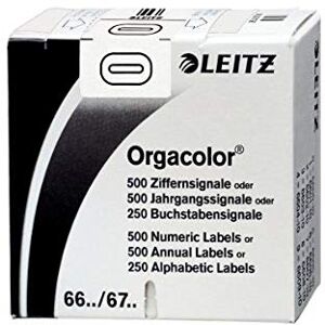 Leitz 66001000 Orgacolor ciferník 0, 500 kusů, bílý Leitz 66001000 Orgacolor ciferník 0, 500 kusů, bílý