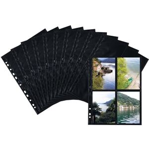Herma 7785 fotoobaly na pořadače, 10 kusů, 10 x 15 cm, 4 dělené přihrádky, oboustranně vyjímatelné fotofán, obaly na fotoshledy na sběr obaly na pohlednice obaly na prospekty s euroděrováním, černé Herma 7785 fotoobaly na pořadače, 10 kusů, 10 x 15 cm, 4 dělené přihrádky, oboustranně vyjímatelné fotofán, obaly na fotoshledy na sběr obaly na pohlednice obaly na prospekty s euroděrováním, černé