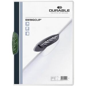 Durable Svorka Swingclip z polypropylenu, až 30 listů A4, zelená, balení po 25 kusech, 226005 Durable Svorka Swingclip z polypropylenu, až 30 listů A4, zelená, balení po 25 kusech, 226005