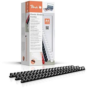 Peach Plastový vázací hřbet A4-14 mm 125 listů 100 kusů černý PB414-02 Peach Plastový vázací hřbet A4-14 mm 125 listů 100 kusů černý PB414-02