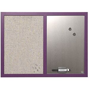 Bi-Office Kombinovaná tabule Lavander, nástěnka a bílá tabule, perleťový textilní povrch a stříbrný magnetický, fialový MDF rám 22 mm silnější, 60 x 45 cm Bi-Office Kombinovaná tabule Lavander, nástěnka a bílá tabule, perleťový textilní povrch a stříbrný magnetický, fialový MDF rám 22 mm silnější, 60 x 45 cm