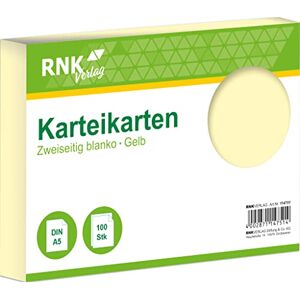 Exacompta RNK 114751 kartotéční lístky prázdné žluté, DIN A5, 1 balení à 100 karet Exacompta RNK 114751 kartotéční lístky prázdné žluté, DIN A5, 1 balení à 100 karet