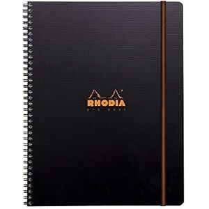 Rhodia 119931C Pro Book poznámkový blok (s dvojitou spirálovou vazbou, 5 rejstřík, linkovaný s okrajem, možnost přemístění, DIN A4, 21 x 29,7 cm, 90 g, 80 listů) 1 kus černý Rhodia 119931C Pro Book poznámkový blok (s dvojitou spirálovou vazbou, 5 rejstřík, linkovaný s okrajem, možnost přemístění, DIN A4, 21 x 29,7 cm, 90 g, 80 listů) 1 kus černý