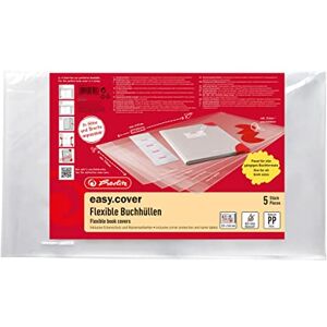 Herlitz 50014750 obal na knihy pro školní knihy easy cover, obal na knihy transparentní, pro všechny běžné formáty knih, 5 kusů (5 kusů, plastové sáčky) Herlitz 50014750 obal na knihy pro školní knihy easy cover, obal na knihy transparentní, pro všechny běžné formáty knih, 5 kusů (5 kusů, plastové sáčky)