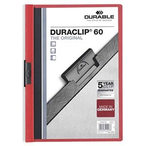 Durable Svorkovnice Duraclip Original 60 (pro 1-60 listů A4), 25 kusů, červená, 220903 Durable Svorkovnice Duraclip Original 60 (pro 1-60 listů A4), 25 kusů, červená, 220903
