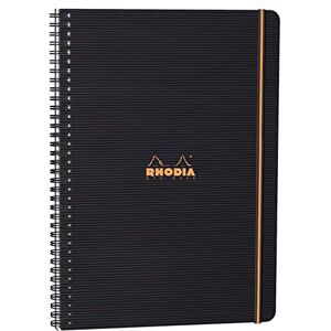 Rhodia 119930C Pro Book zápisník (s dvojitou spirálovou vazbou, 5 rejstřík, čtverečkovaný, přemístitelný, DIN A4, 21 x 29,7 cm, 90 g, 80 listů), 1 kus černý Rhodia 119930C Pro Book zápisník (s dvojitou spirálovou vazbou, 5 rejstřík, čtverečkovaný, přemístitelný, DIN A4, 21 x 29,7 cm, 90 g, 80 listů), 1 kus černý