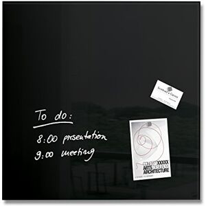 Sigel GL110 Premium skleněná magnetická tabule 48 x 48 cm černá s vysokým leskem, testováno SGS, jednoduchá montáž, vč. 3 magnetů, Artverum Sigel GL110 Premium skleněná magnetická tabule 48 x 48 cm černá s vysokým leskem, testováno SGS, jednoduchá montáž, vč. 3 magnetů, Artverum
