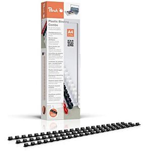 Peach Plastový vázací hřbet A4-6 mm 25 listů 100 kusů černý PB406-02 Peach Plastový vázací hřbet A4-6 mm 25 listů 100 kusů černý PB406-02