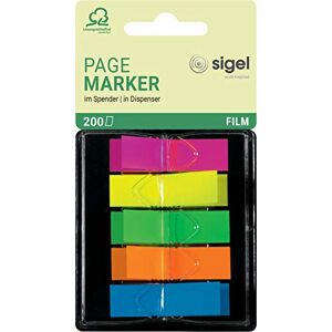 Sigel HN489 zvýrazňovač v dávkovači, 200 mini proužků ve formátu 12 x 45 mm, 5 neonových barev Sigel HN489 zvýrazňovač v dávkovači, 200 mini proužků ve formátu 12 x 45 mm, 5 neonových barev