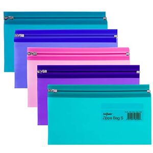 Snopake DL Electra Zippa Bag 'S' taška na dokumenty, zip, 240 x 130 mm, transparentní/barevně tříděné, 5 kusů Snopake DL Electra Zippa Bag 'S' taška na dokumenty, zip, 240 x 130 mm, transparentní/barevně tříděné, 5 kusů