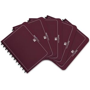 Oxford Desky s kroužky A4, manageMe, prezentační kniha s 25 pouzdry, Vario zip, výměnný a rozšiřitelný, bordó, 5 kusů Oxford Desky s kroužky A4, manageMe, prezentační kniha s 25 pouzdry, Vario zip, výměnný a rozšiřitelný, bordó, 5 kusů
