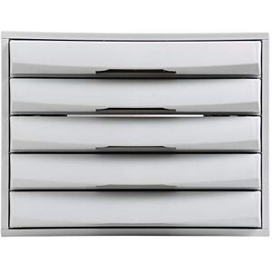 Exacompta 22040D Premium odkládací box s 5 uzavřenými zásuvkami pro dokumenty DIN A4+. Zatížitelný box s vysokou kapacitou pro více místa na psacím stole The Box světle šedý Exacompta 22040D Premium odkládací box s 5 uzavřenými zásuvkami pro dokumenty DIN A4+. Zatížitelný box s vysokou kapacitou pro více místa na psacím stole The Box světle šedý