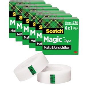 Scotch Magic lepicí páska – promo-Pack (5 + 1) role 19 mm x 33 m univerzální lepicí páska pro opravy, etiketování a uzavírání dokumentů Scotch Magic lepicí páska – promo-Pack (5 + 1) role 19 mm x 33 m univerzální lepicí páska pro opravy, etiketování a uzavírání dokumentů