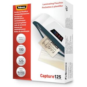 Fellowes Laminovací fólie formát 65 x 95 mm, 125 mikronů (2 x 125 mic), lesklé, 100 kusů Fellowes Laminovací fólie formát 65 x 95 mm, 125 mikronů (2 x 125 mic), lesklé, 100 kusů