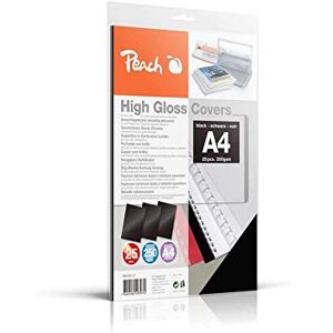 Peach Zadní stěny krycí listy A4, 250 g/m² 25 kusů vysoce lesklé černé PB100-17 Peach Zadní stěny krycí listy A4, 250 g/m² 25 kusů vysoce lesklé černé PB100-17