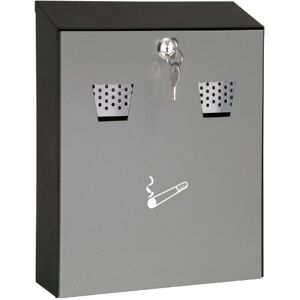 Wedo 17035112 kompaktní nástěnný popelník (objem 3,1 l práškově lakovaný ocelový plech) šedá/černá, 25,6 x 7,5 x 32 cm Wedo 17035112 kompaktní nástěnný popelník (objem 3,1 l práškově lakovaný ocelový plech) šedá/černá, 25,6 x 7,5 x 32 cm