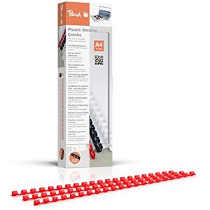 Peach Plastový vázací hřbet A4-6 mm 25 listů 100 kusů červená PB406-03 Peach Plastový vázací hřbet A4-6 mm 25 listů 100 kusů červená PB406-03