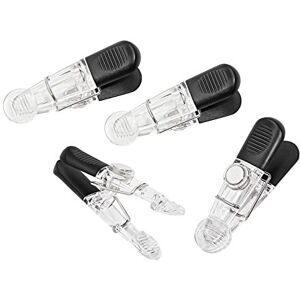 Wedo Magnetický držák s poznámkami 6422016 (lesklá, plast, rýhované plochy pro uchopení, silná přilnavo), 4 kusy, průhledná/černá Wedo Magnetický držák s poznámkami 6422016 (lesklá, plast, rýhované plochy pro uchopení, silná přilnavo), 4 kusy, průhledná/černá