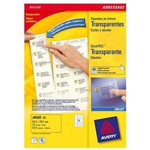 Avery J8168-40 Etiketten für Tintenstrahldrucker 199,6 x 143,5 mm 80 Stück Weiß Avery J8168-40 Etiketten für Tintenstrahldrucker 199,6 x 143,5 mm 80 Stück Weiß