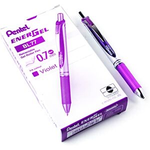 Pentel EnerGel XM BL77 gelové pero s tlakovou mechanikou, fialová (12 kusů) Pentel EnerGel XM BL77 gelové pero s tlakovou mechanikou, fialová (12 kusů)