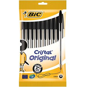 BIC CRISTAL BIC kuličkové kuličkové pero Cristal Medium, 10 kuli v černé, tloušťce čáry 0,4 mm, Dokumentujte správný inkoust BIC CRISTAL BIC kuličkové kuličkové pero Cristal Medium, 10 kuli v černé, tloušťce čáry 0,4 mm, Dokumentujte správný inkoust