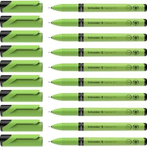Schneider Topliner 911 Fineliner (střídavá náplň, tloušťka linky 0,4 mm) balení 10 ks černé Schneider Topliner 911 Fineliner (střídavá náplň, tloušťka linky 0,4 mm) balení 10 ks černé