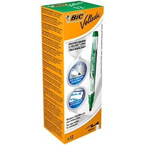 BIC Velleda Whiteboard-Marker Grün, Liquid Ink Tank, Rundspitze Medium – Trocken Abwischbar, Nicht Permanent, 12 Stück BIC Velleda Whiteboard-Marker Grün, Liquid Ink Tank, Rundspitze Medium – Trocken Abwischbar, Nicht Permanent, 12 Stück