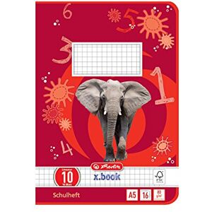 Herlitz Školní sešit x.book A5, linkování 10, čtverečkovaný, bílý okraj, 4. třída, 16 listů, 10 kusů Herlitz Školní sešit x.book A5, linkování 10, čtverečkovaný, bílý okraj, 4. třída, 16 listů, 10 kusů