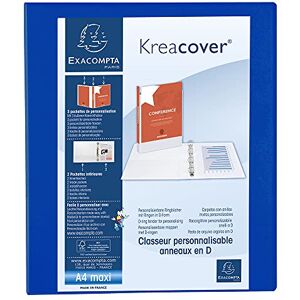 Exacompta 51846BE prezentační kroužkový pořadač KreaCover z neprůhledného plastu pro DIN A4, 4-D kroužková mechanika 25 mm, hřbet 47 mm, modrý ideální pro školu a kancelář kroužkový pořadač kroužkový Exacompta 51846BE prezentační kroužkový pořadač KreaCover z neprůhledného plastu pro DIN A4, 4-D kroužková mechanika 25 mm, hřbet 47 mm, modrý ideální pro školu a kancelář kroužkový pořadač kroužkový