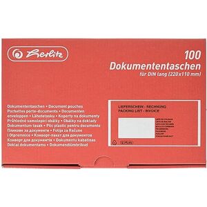 Herlitz 792705 taška na dokumenty DL balení 100 ks samolepicí (1, taška na dokumenty) Herlitz 792705 taška na dokumenty DL balení 100 ks samolepicí (1, taška na dokumenty)