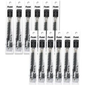Pentel LR10-A náhradní náplň pro gelové válečky EnerGel, průměr kuličky 1,0 mm = tloušťka linky 0,5 mm, 12 kusů, černá Pentel LR10-A náhradní náplň pro gelové válečky EnerGel, průměr kuličky 1,0 mm = tloušťka linky 0,5 mm, 12 kusů, černá