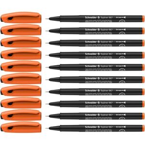 Schneider Topliner 967 mikrofix (tloušťka linky 0,4 mm) 10 kusů oranžový Schneider Topliner 967 mikrofix (tloušťka linky 0,4 mm) 10 kusů oranžový