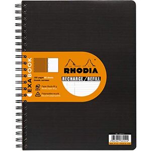 Rhodia 133146C spirálový blok (DIN A4, 21 x 29,7 cm, linkovaný, 80 listů, ideální pro vaše poznámky) 1 kus černý Rhodia 133146C spirálový blok (DIN A4, 21 x 29,7 cm, linkovaný, 80 listů, ideální pro vaše poznámky) 1 kus černý