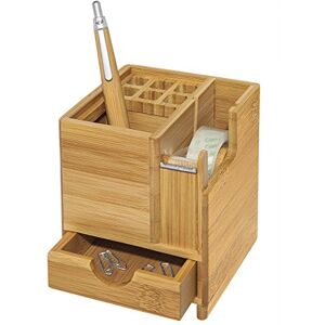 Wedo Stolní organizér 611707 bambus vč. odvíječe lepicí fólie, pro 6 tužek se sběrnou přihrádkou a zásuvkou, hnědý Wedo Stolní organizér 611707 bambus vč. odvíječe lepicí fólie, pro 6 tužek se sběrnou přihrádkou a zásuvkou, hnědý