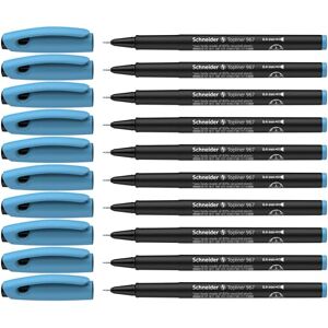 Schneider Topliner 967 Fineliner (tloušťka linky 0,4 mm) 10 kusů tyrkysový Schneider Topliner 967 Fineliner (tloušťka linky 0,4 mm) 10 kusů tyrkysový