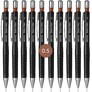 Aristo AR85005 mechanická tužka Geo Pen 0,50 mm (ergonomická drážkovaná úchopová zóna, odpružené vedení tuhy, tvrdost tuhy HB, integrovaná guma) černá, 10 kusů Aristo AR85005 mechanická tužka Geo Pen 0,50 mm (ergonomická drážkovaná úchopová zóna, odpružené vedení tuhy, tvrdost tuhy HB, integrovaná guma) černá, 10 kusů