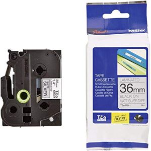 Brother Originální P-touch páska TZe-M961 36 mm, černá na stříbrné (matná) (kompatibilní mimo jiné s P-touch P3600, P9600, P9700PC, P9800PCN), 1724302, jedna velikost Brother Originální P-touch páska TZe-M961 36 mm, černá na stříbrné (matná) (kompatibilní mimo jiné s P-touch P3600, P9600, P9700PC, P9800PCN), 1724302, jedna velikost