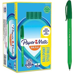 Paper Mate InkJoy 100ST kuličkové pero střední hrot (1,0 mm) zelená 50 kusů Paper Mate InkJoy 100ST kuličkové pero střední hrot (1,0 mm) zelená 50 kusů
