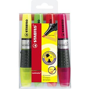 STABILO zvýrazňovač LUMINATOR balení 4 ks žlutá, zelená, oranžová, růžová STABILO zvýrazňovač LUMINATOR balení 4 ks žlutá, zelená, oranžová, růžová
