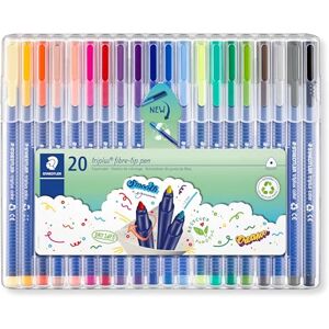 Staedtler Popisovače triplus color, trojhranné, stabilní, špička odolná proti promáčknutí, šířka čáry cca 1 mm, vhodné pro děti, vysoká kvalita Made in Germany, sada s 20 zářivými barvami, 323 SB20, Staedtler Popisovače triplus color, trojhranné, stabilní, špička odolná proti promáčknutí, šířka čáry cca 1 mm, vhodné pro děti, vysoká kvalita Made in Germany, sada s 20 zářivými barvami, 323 SB20,