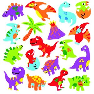 Baker Ross Nálepka z mechové gumy "Dinosauru" (120 kusů) – veselé nálepky z mechové pryže s dinosaury pro koláže a kutilské práce, materiál pro kutily pro školní kornouty 3 cm 4,5 cm Baker Ross Nálepka z mechové gumy "Dinosauru" (120 kusů) – veselé nálepky z mechové pryže s dinosaury pro koláže a kutilské práce, materiál pro kutily pro školní kornouty 3 cm 4,5 cm