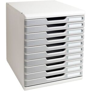 Exacompta 302041D odkládací box Modulo s 10 zásuvkami pro dokumenty DIN A4+. Odolný box se zásuvkami s vysokou kapacitou pro více místa na psacím stole šedá/kamenná šedá Exacompta 302041D odkládací box Modulo s 10 zásuvkami pro dokumenty DIN A4+. Odolný box se zásuvkami s vysokou kapacitou pro více místa na psacím stole šedá/kamenná šedá