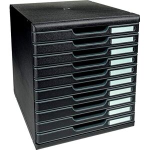 Exacompta 302414D odkládací box Modulo s 10 zásuvkami na dokumenty DIN A4+. Odolný box se zásuvkami s vysokou kapacitou pro více místa na psacím stole černá Exacompta 302414D odkládací box Modulo s 10 zásuvkami na dokumenty DIN A4+. Odolný box se zásuvkami s vysokou kapacitou pro více místa na psacím stole černá