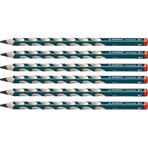 STABILO Ergonomická trojúhelníková tužka pro pravou rukou EasyGraph v benzínu 6-pack tvrdost HB STABILO Ergonomická trojúhelníková tužka pro pravou rukou EasyGraph v benzínu 6-pack tvrdost HB