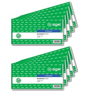 Sigel KF213/10 Krátká zpráva "Krátký dopis", 1/3 A4 na šířku, 10 kusů po 100 listů Sigel KF213/10 Krátká zpráva "Krátký dopis", 1/3 A4 na šířku, 10 kusů po 100 listů
