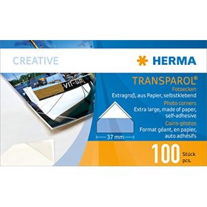 Herma 1302 foto rohů, extra velké, 100 kusů, samolepicí transparentní fotolepicí rohy pro fotoalbum, zápisník, svatbu, fotoknihu, lepicí podložky na fotografie v krabičce Herma 1302 foto rohů, extra velké, 100 kusů, samolepicí transparentní fotolepicí rohy pro fotoalbum, zápisník, svatbu, fotoknihu, lepicí podložky na fotografie v krabičce